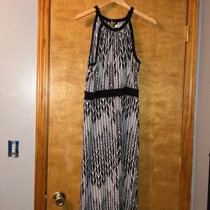 Black/White Maxi Dress